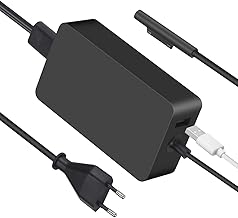 Chargeur Surface Pro 65W pour Microsoft Surface Pro 10 9 8 7 6 5 4 3 Surface Ordinateur Portable/Studio/Go 7 6 5 4 3 2 1 Surface Go 4 3 2 1 Surface Book Tablette Notebook Adaptateur Alimentation