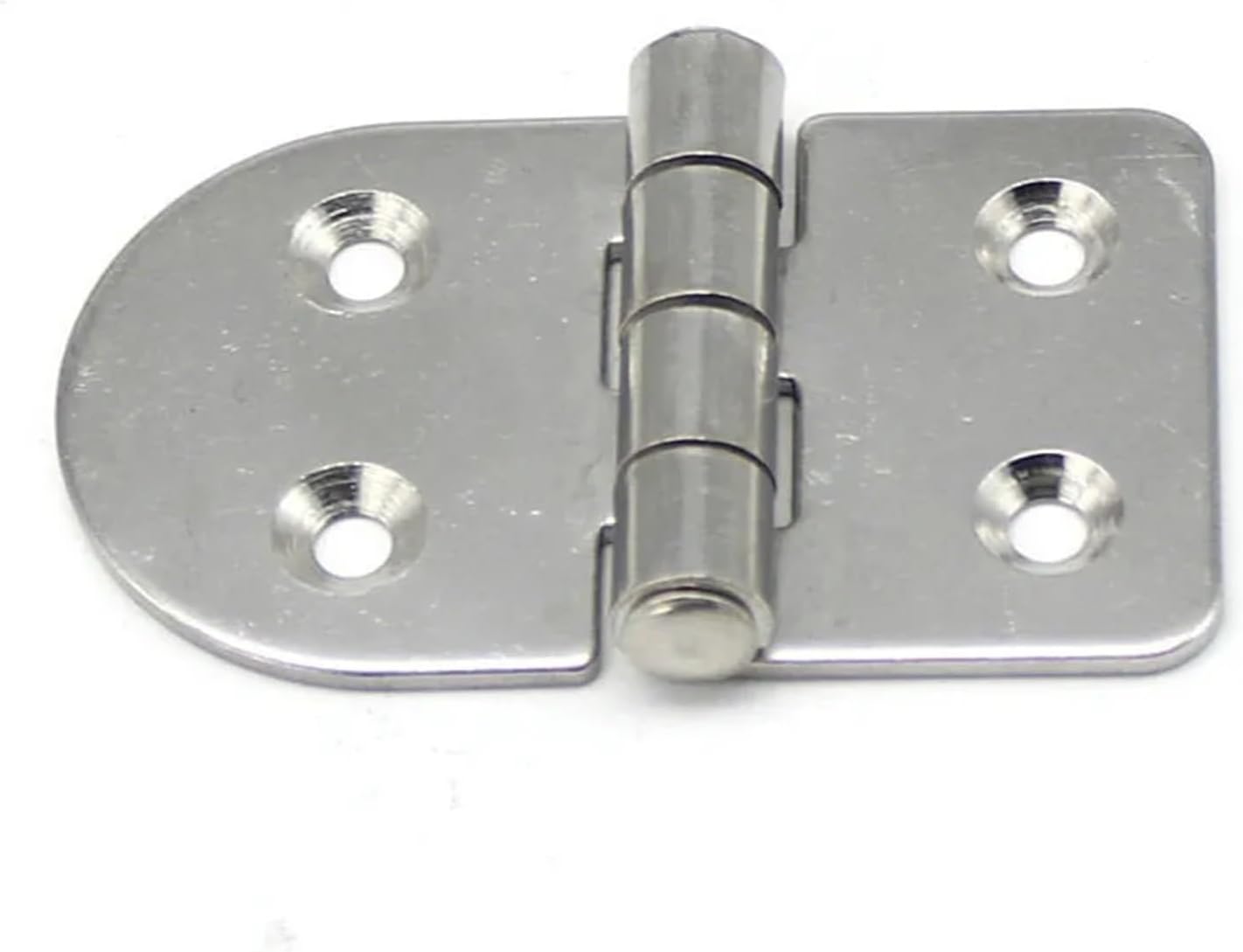 Circular Hinge with Hole Large Elbow Half 304 Stainless Steel Cabinet Door Connector 1Pcs
