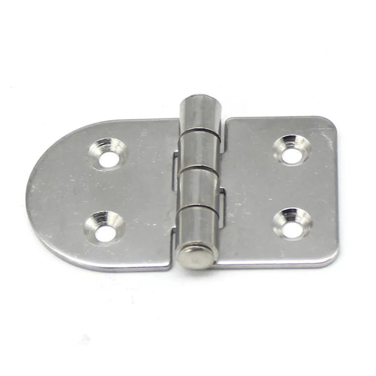Circular Hinge with Hole Large Elbow Half 304 Stainless Steel Cabinet Door Connector 1Pcs(304SS Vibration)