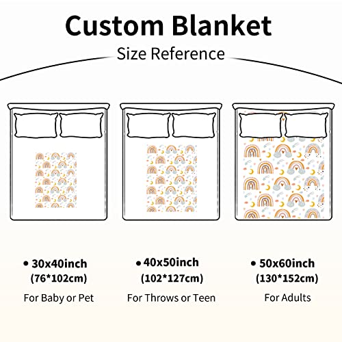 Rainbow Blanket For Girls, Boho Rainbow Blankets, Super Soft Fleece Rainbow Blankets For Newborns Nursery Baby Girls, Rainbow Baby Blankets For Toddler Girls 40’’X50’’ #TOP6