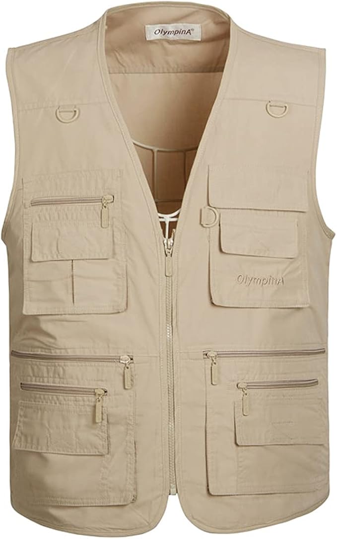 Hwalleum Mens Outdoor Casual Vest, Men's Summer Lightweight Multi