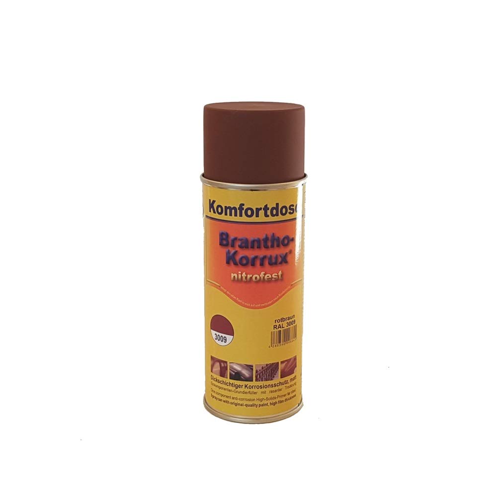 Brantho Korrux 3 x nitrofest rotbraun 400ml Spraydose Rostschutz Metallschutzfarbe + Spraydosenhandgriff