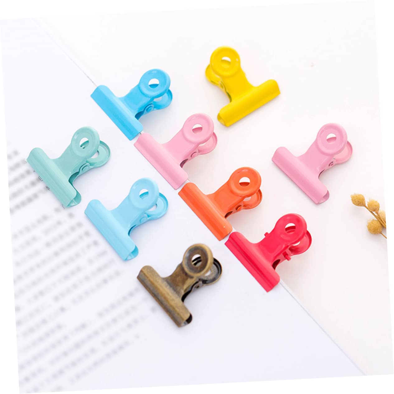 Operitacx 120pezzi Clip Metalliche Rotonde Per Documenti Fermagli Per Ufficio e Scuola Clip Resistenti Metallo Per Organizzazione e Fissaggio Misti