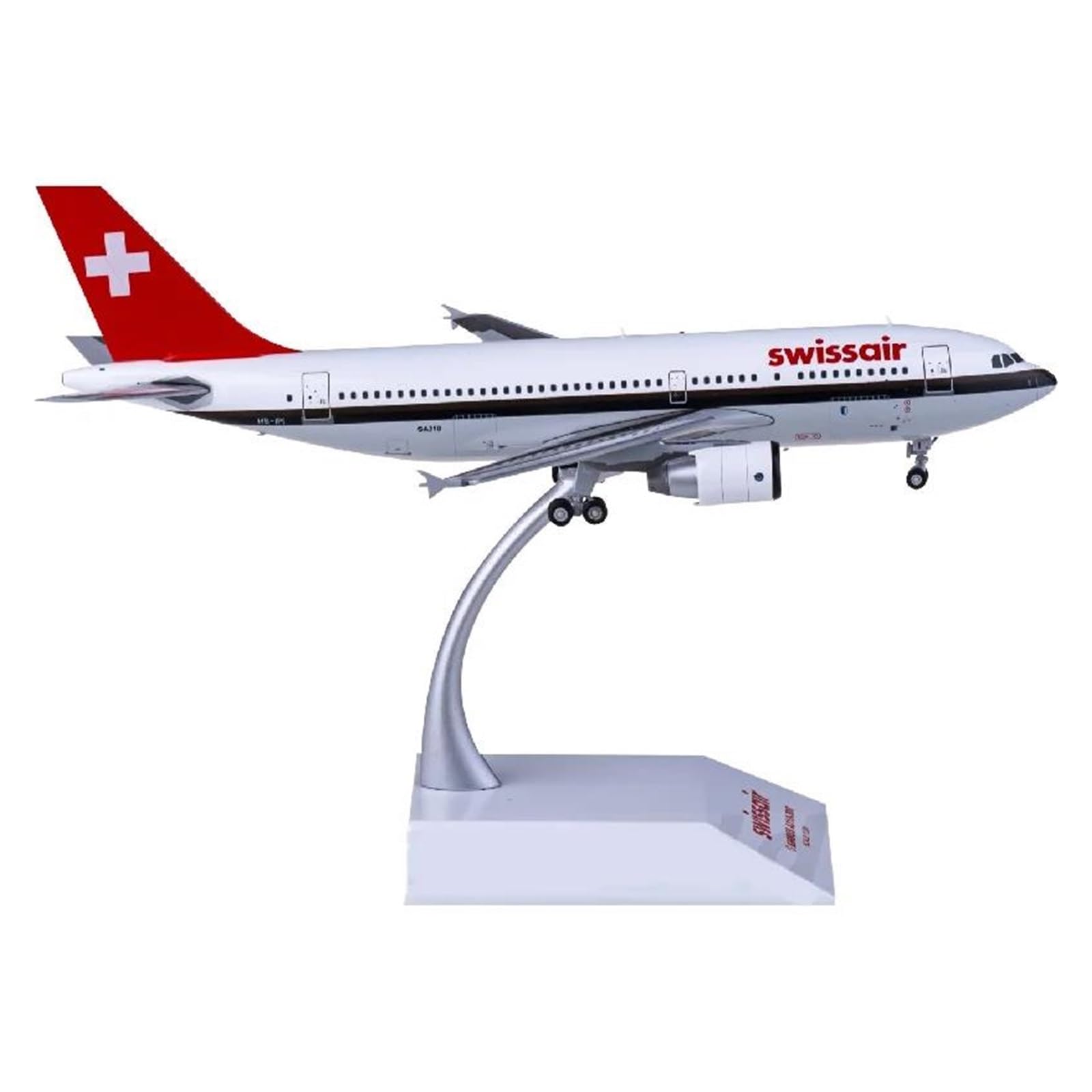 Must-have dla kolekcjonerów Modele samolotów w małej skali 1:200 Dla XX2788 A310-300 HB-IPI Metalowa skala Model samolotu Stop Kolekcjonerskie ozdoby lotnicze Zestaw do budowania modeli