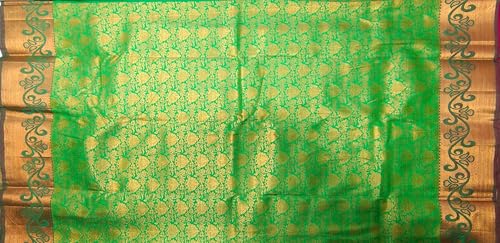 Image of VFCollections Women's Kanchipuram Silk Pure Pattu Sarees With Blouse