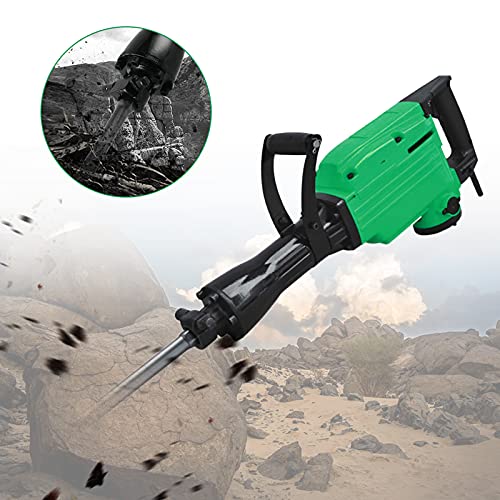 1500W 30J Abbruchhammer Stemmhammer Meißelhammer Schlaghammer Bohrhammer Set mit Bohrer für Abbrucharbeiten – Bild 8