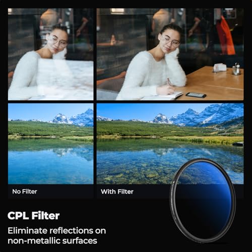 Image of K&F Concept 39mm Circular Polarizer Optical Glass Lens Filter Ultra-Slim 18 Multi-Layer Coatings Circular Polarizing Filters for Camera Lens (K Series)