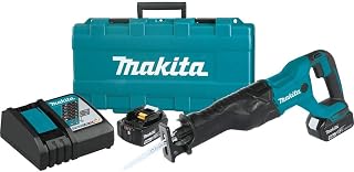 Makita XRJ04T 18V LXT Lithium-Ion Cordless Reciprocating Saw Kit (5.0Ah), 90W, 18V