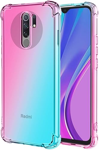Miniatura 8 de Ueokeird Para Redmi 9 M2004J19C Caso, Claro Lindo Gradiente Teléfono Caso Delgado Anti Scratch Flexible TPU Cubierta Protectora a Prueba de Golpes