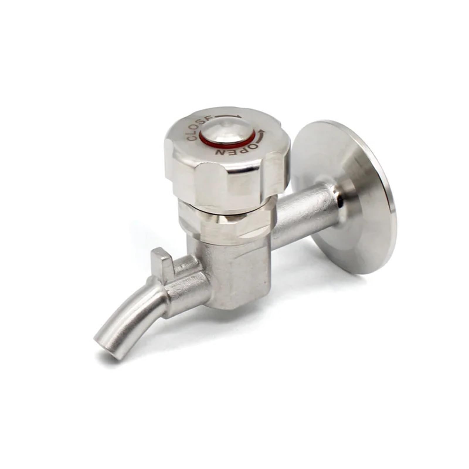Vanne d'échantillonnage antibuée SS304 pour élimination de la mousse en fermentation