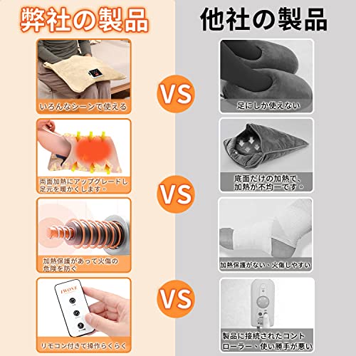 足温器 TWONE 【リモコン操作式 両面暖房】 フットウォーマ