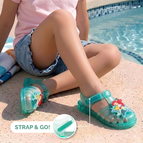 Image of Disney Girls Sandal Frozen Minnie Mouse Sesame Street Elmo Abby and Peeps Jelly Sandals for Girl Size Infant /Toddler /Little Kid