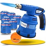 MAGNUM ® Gasbrenner mit Kartusche– Küchenbrenner max. 1300°C Temperatur – Lötlampe –...