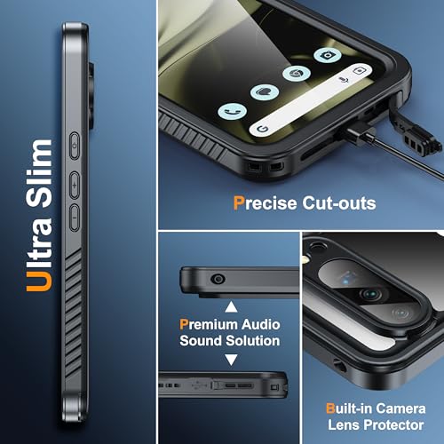 ANTSHARE for Google Pixel 10 Pro XL Case IP68 Waterproof, Black - image 6