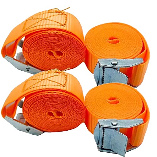 Kit 4 Cinta Carga Sem Catraca 2,5 Metros X 2,5cm - Starfer