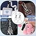 Logosophia 50 PCS Premium Keychain Making Kit - 25 Keychain Clips & 25 Key Rings, Metal Swivel Lobster Claw Clasps, for Jewelry Clasps&Name tag