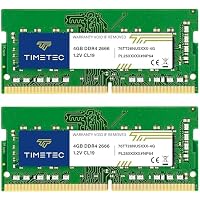Timetec 8 GB Kit (2x4 GB) DDR4 2666 MHz (PC4-2666V) PC4-21300 SODIMM – Non-ECC Unbuffered, 260-Pin, 1,2 V, CL19, Speichermodul für Laptops, Notebooks, Mini-PCs und All-in-One-Computer – Ansicht 3