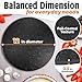 12 Inch Cake Drum Board Black Round – Thick Cake Boards with Grease & Moisture Resistant Surface, Durable Cake Base with Decorative Pattern for Birthday, Wedding & Party Cakes, Great as Gifts for Mom