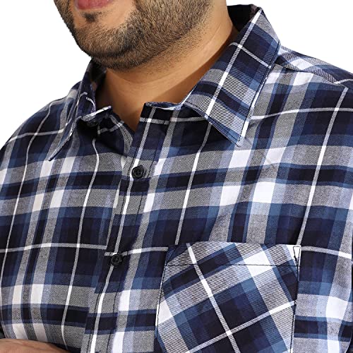 Image of CAHOOT Instafab Plus Men's Button Up Regular Fit Shirt for Casual Wear | Modern Clothing Shirt Crafted with Regular Sleeve, Comfort Fit & High-Performance for Everyday Wear
