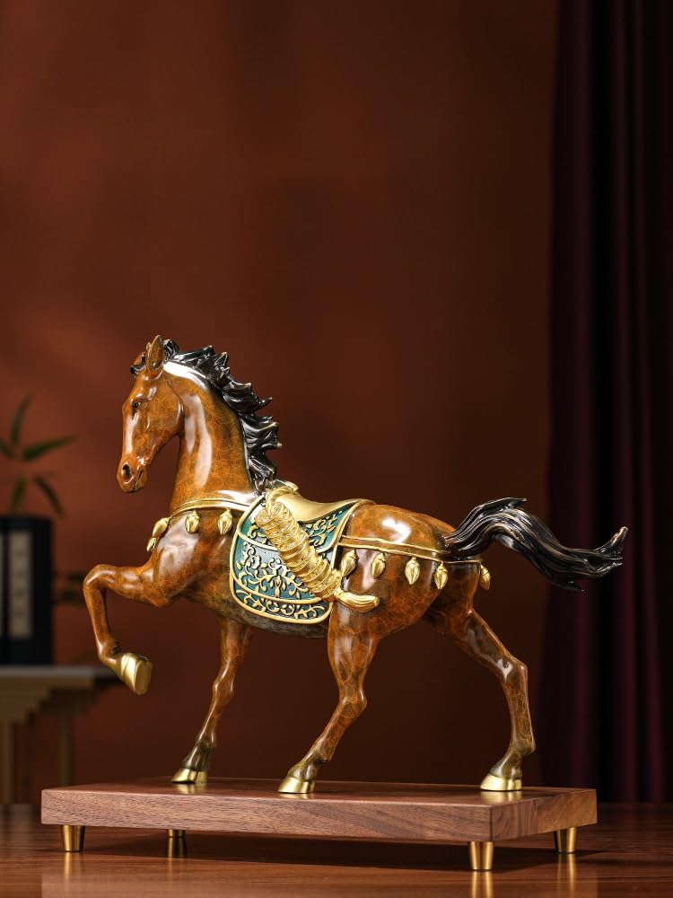 Front Desk Desktop Horse Ornament Natychmiast Bogate rzemiosło Biurowe Dekoracje na biurko Ciekawostka Półka (A)