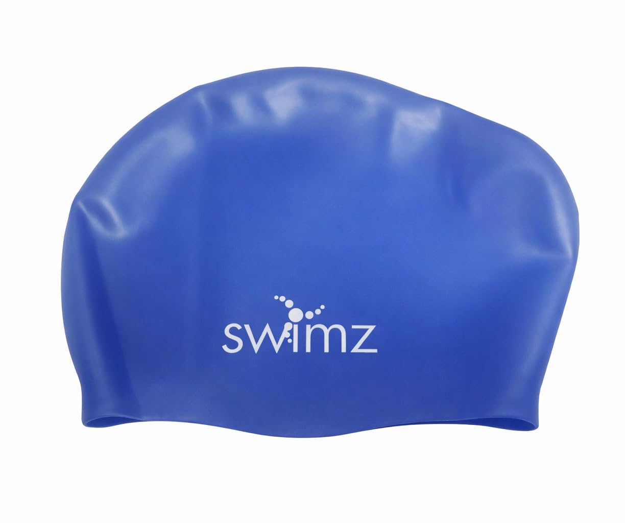 Swimz Long Hair Silicone swim cap - 100% soft Silicone Swim Cap for long Hair (Royal Blue)