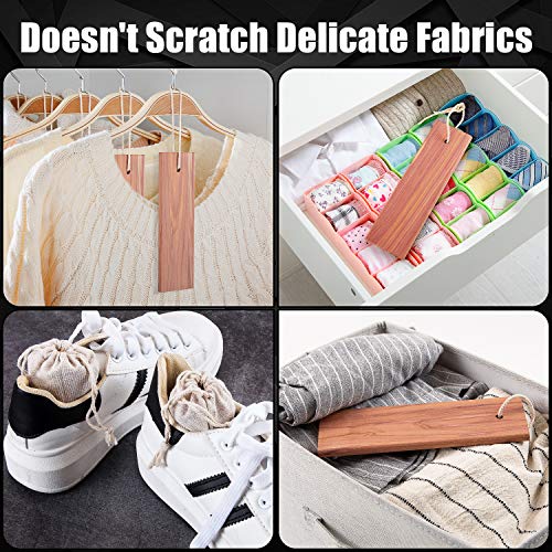 Gogoup Cedar Blocks For Clothes Storage, Cedar Hanger & Chips Bag With Light Fragrance Odor Protection For Clothes Wardrobes Closets And Drawers Freshener 12-Pack #TOP3