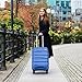 MGOB Carry On Luggage 22x14x9 Airline Approved, Hard Shell Suitcase with Spinner Wheels, PP Lightweight Luggages with TSA Lock, Carry-On Suitcases 20 Inch, Blue