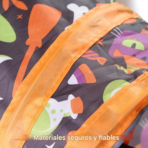Katzentunnel- Versteck für Katzentunnel | Halloween Pet Interactive | Faltbares Spielzeugrohr | Kleine Tiere Höhlenset für hungrige Hasen Dogs Bunny-8