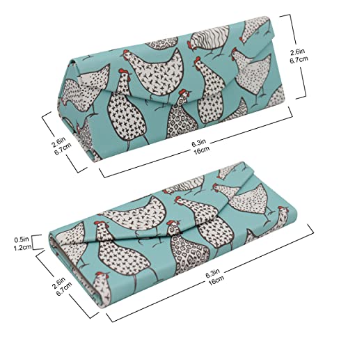 Image of Real Sic Glasses Case for Men and Women - Magnetic Folding Hard Shell Sunglass Holder - Inspired by Adorable Animals
