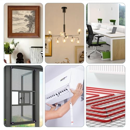 Kit de pistola de pregos de concreto com 220 pregos, pistola de pregos de aço manual ajustável de 5