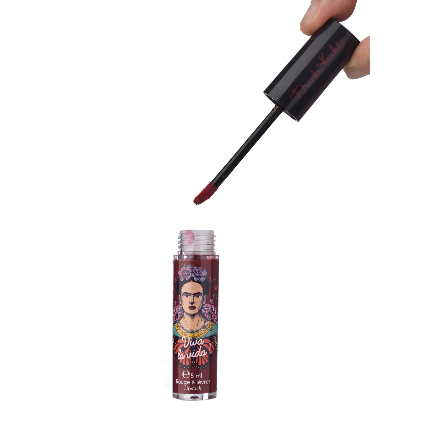 Frida Kahlo Rouge Intense Lippenstift - 5ml (3 er set) - Langanhaltende Rote Farbe, Samtige Textur, Schmierfest & Übertragungsresistent | Präzise Anwendung für Perfekte, Voluminöse Lippen