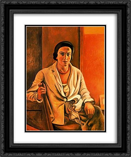 Andre Derain 2X Matted 20x24 Black Ornate Framed Art Print 'Portrait of Alice Derain'