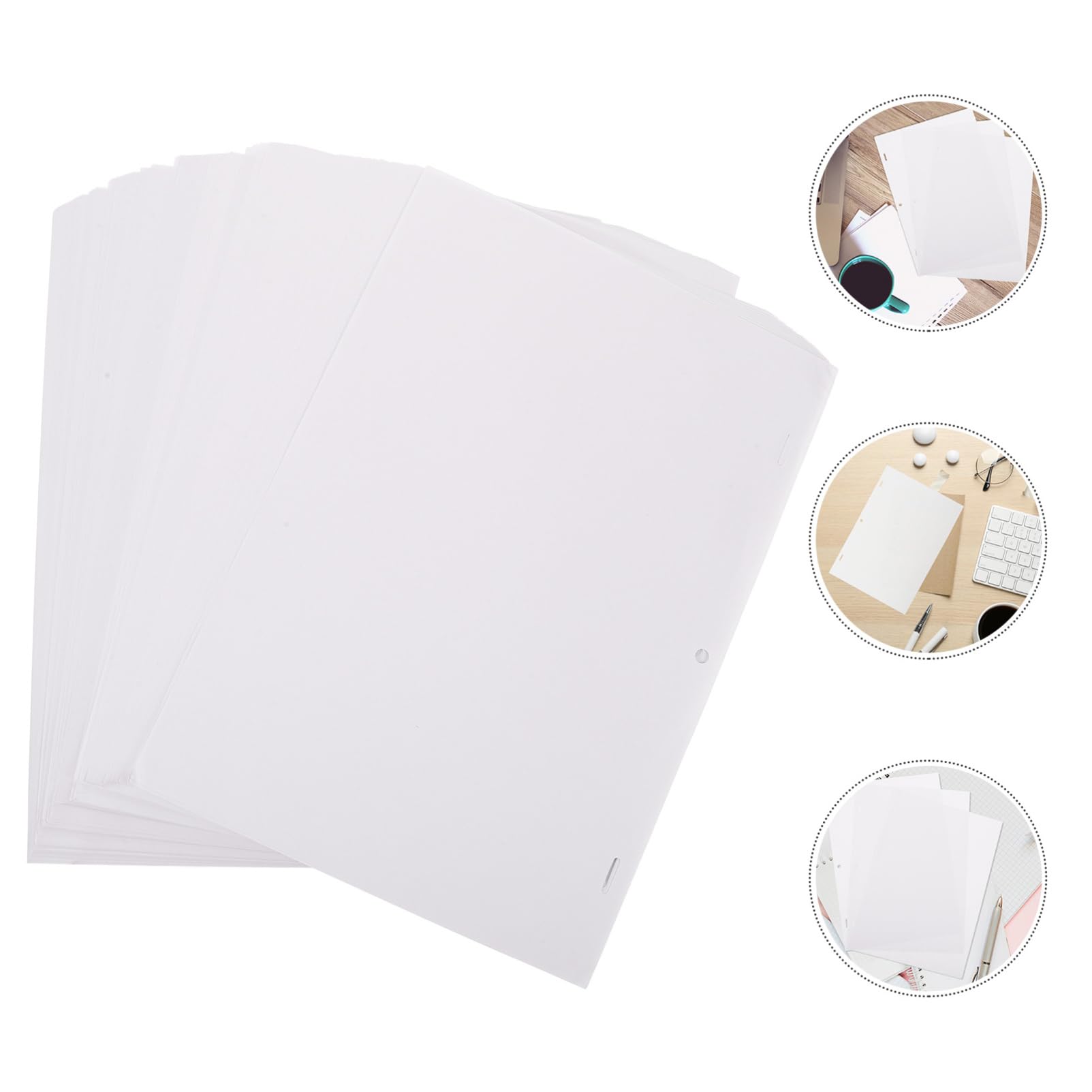 Sewroro 200 Hojas de Papel de Dibujo para Animación, Papel Blanco Versátil y Fácil de Pintar, Adecuado para Arquitectos y Estudiantes en Dibujos y Bocetos