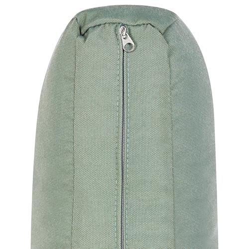 Housses de coussin haut de gamme Messina en polyester vert pour canapé de jardin