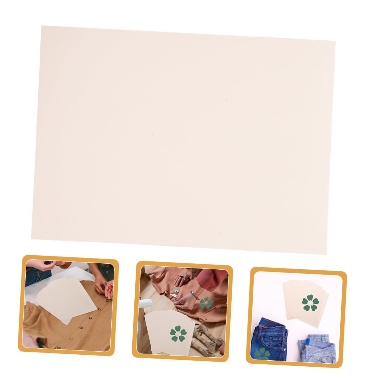 HOMSFOU 100 Blatt Sublimationspapier für T Shirts und Diy Projekte Transferierbar für Reine Baumwollstoffe Druckbar Leichtes Design für Einfache Handhabung