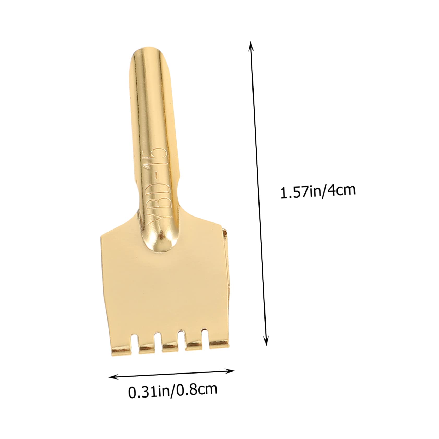 ROMISBABA 5pcs Vintage Calligraphy Pen Nibs Brass Pen Points for Chinese Writing Retro Art Writing Nibs Break Resistance