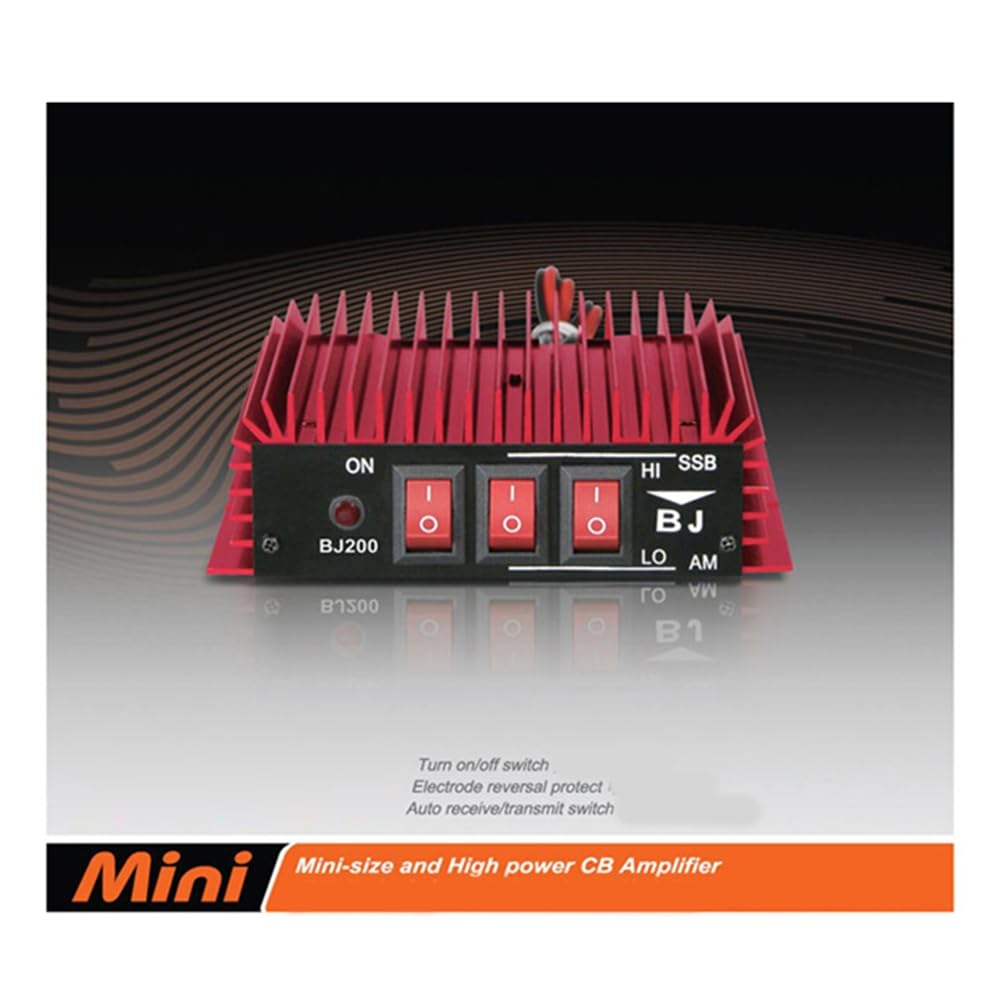 200 Mini-Hochleistungsverstärker im Vollmodus, CB-Verstärker 3-30 MHz, Schaltnetzteil, SSB-Unilateralverstärker 12-14 V