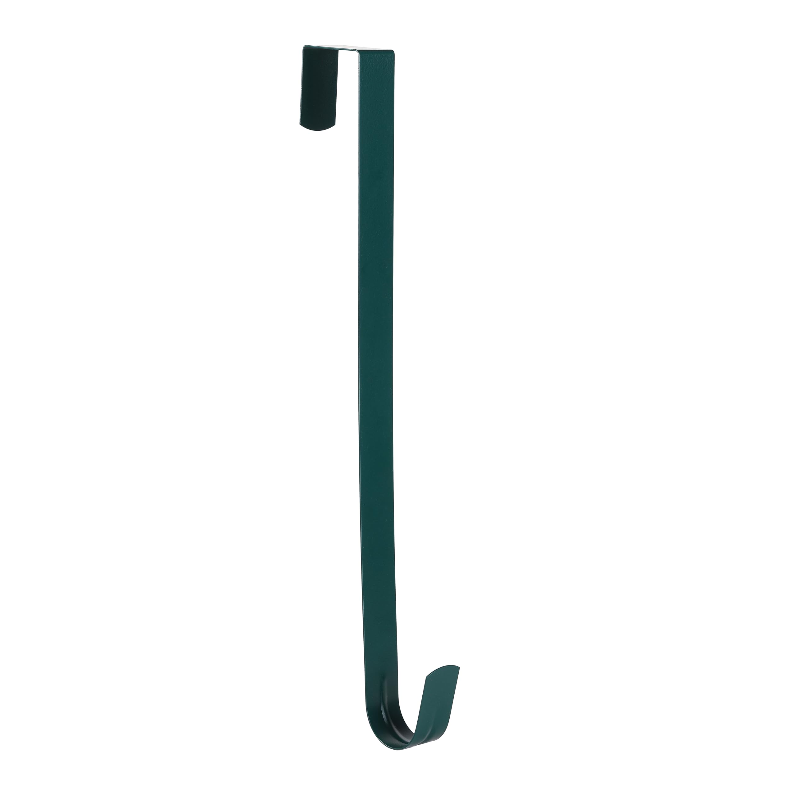 Sattiyrch 15" Wreath Hanger for Front Door,Sturdy Steel Wreath Door Hanger,Over The Door Hanger Hook (Green,1)