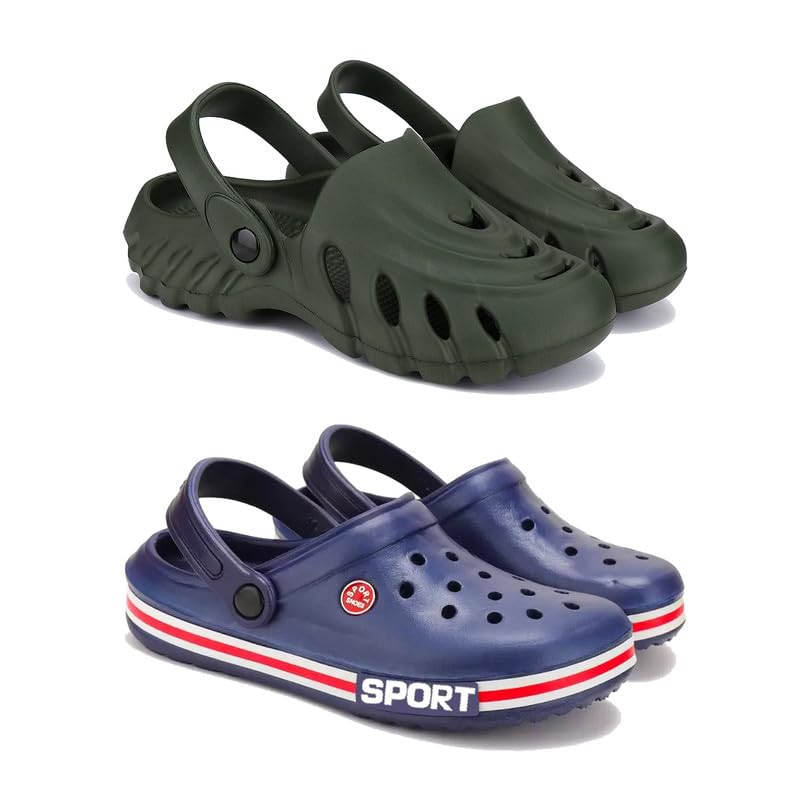 WINGSCRAFT Lightweight Classic Clogs || Sandals with Slider for Men-Combo(2)-3137-3015-8 Blue(COMBO(2)-3137-3015-8_BZ)-picture-25