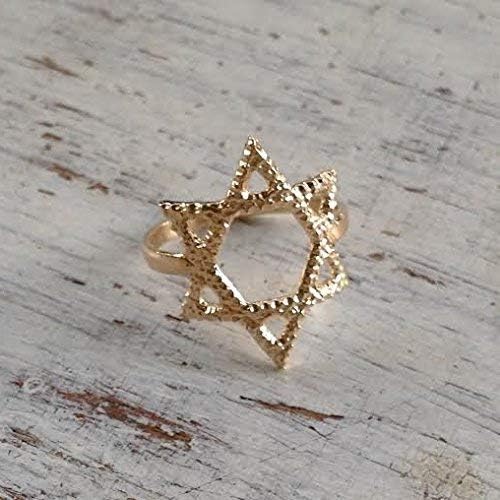 Miniatura 2 de Star of David Ring Jewish Ring Magen David Jewish Star Ring Jewish Jewelry
