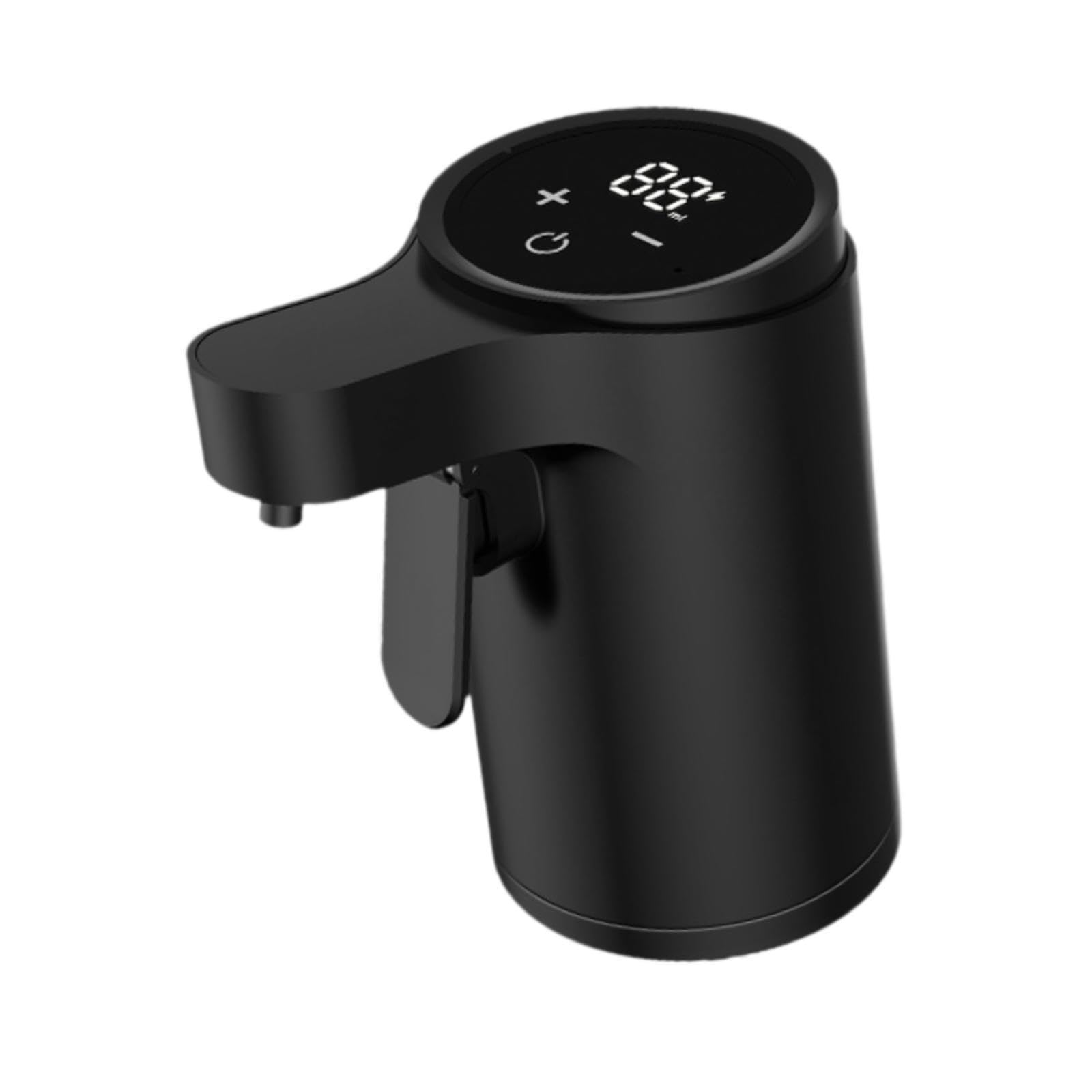Qianly Distributeur de Vin Automatique Électrique Verseur Décanteur Aérateur et Accessoires pour Femmes Fabriqué En Pp avec Tube Flexible Anti-g, Noir