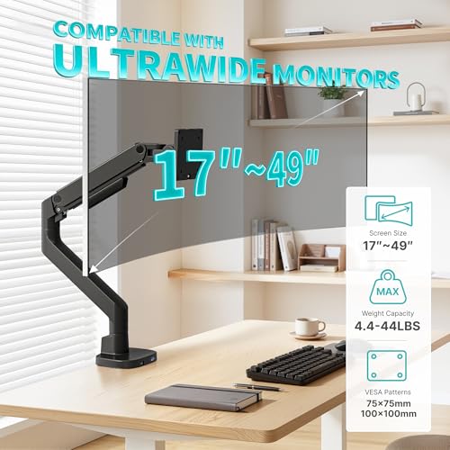Pegzone support d'écran robuste de 17 à 49 pouces avec hub USB et fixation VESA 75