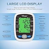 Blood Pressure Monitors CE Approved UK,Large Cuff Blood Pressure Machine Medical BP Monitor Upper Arm BP Cuff for Home Use Heart Rate Hypertension Monitor, Cuff 22-44cm Large Backlit Screen Display - Image 2