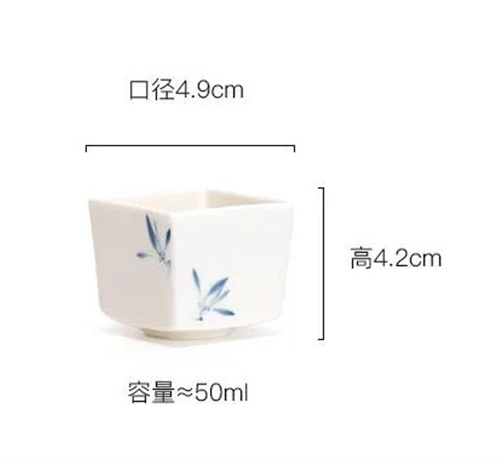 Teeservices 2-teilig/Set Kung-Fu-Teeservice 50 ml handbemalte Schmetterlingsorchidee Keramik-Teetasse Weißes Porzellan Quartett-Meistertasse Blütenblatttasse Teeschale Reise-T