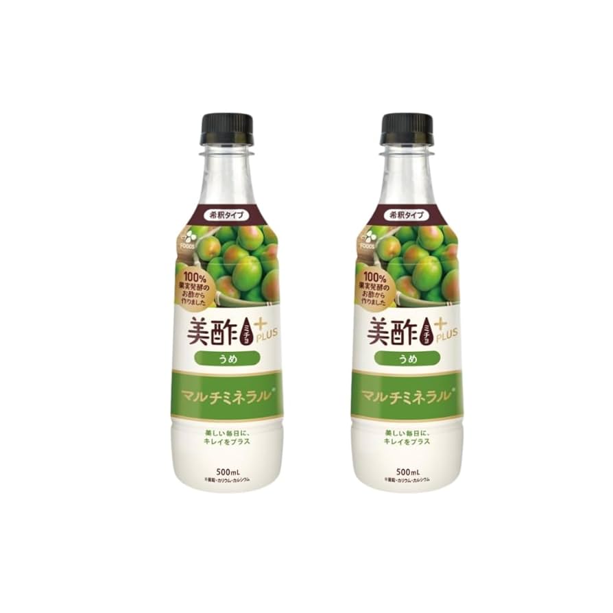 Amazon.co.jp: 美酢プラス ミチョ うめ 500mL 2本 セット マルチ
