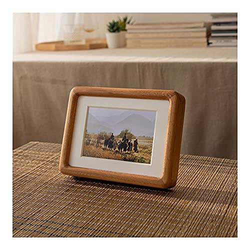 Marco de fotos para exhibición de fotos, marco de fotos de madera maciza, decoración para mesa, montaje en pared, decoración del hogar, marco de exhibición de mesa (tamaño: 10 pulgadas)