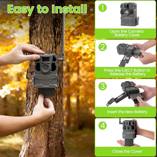 Image of New 1 Pack 6000mAh Reveal Hunting Battery Camera Replacemnt Battery Compatible with Camera Models X, XB,SK, X Pro,X Pro 3.0, X Gen 2.0, X Gen 3.0
