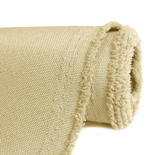 K-Musculo 600D Fabric by The Yard 58 W 600D Upholstery Polyester Material Indoor Outdoor Water Resistant Fabric for Chair Cushion Furniture Cover Sewing DIY Cloth 1 Yard Khaki