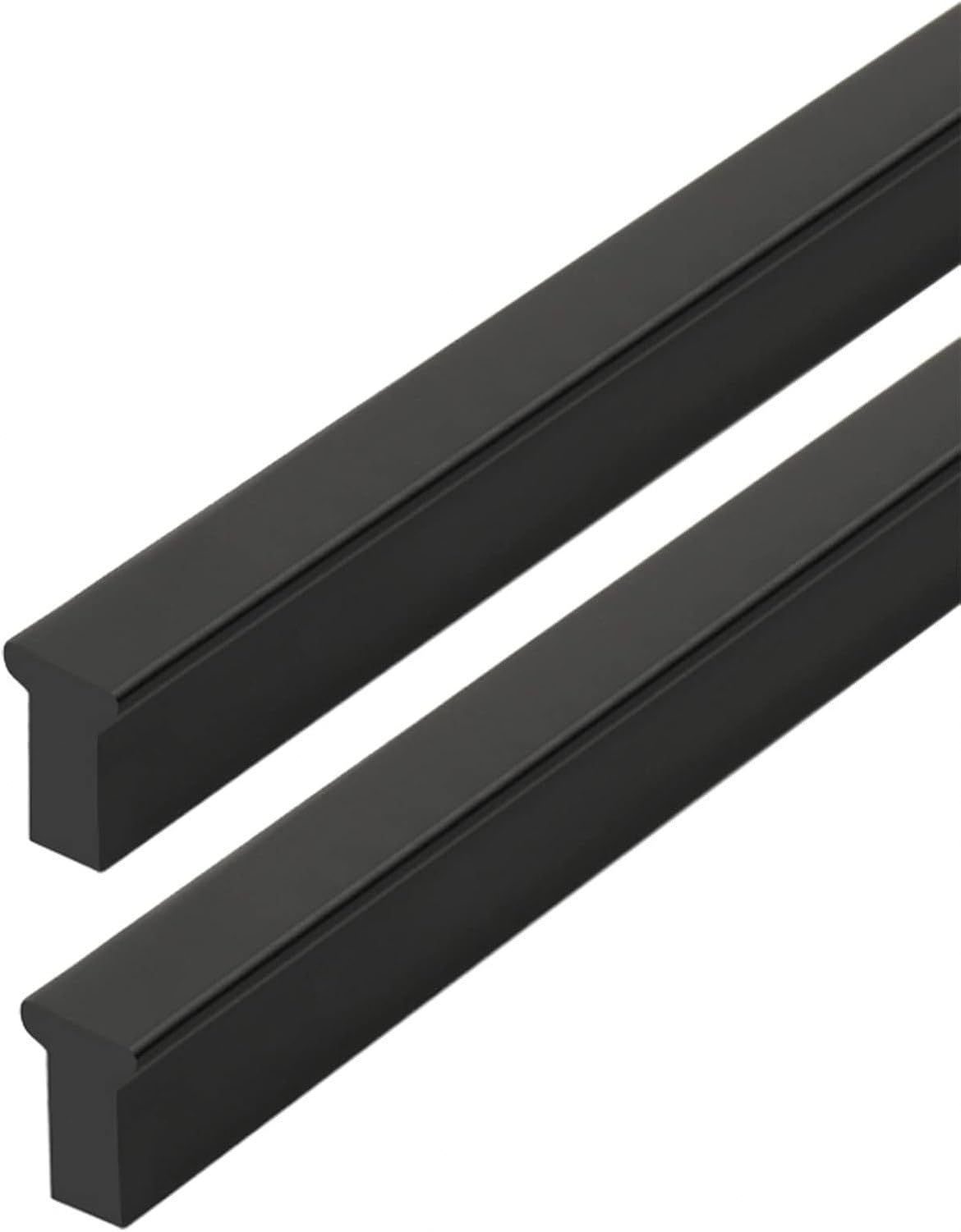 Schwarze T-Griff Schubladengriffe für Küchenschränke, 2 Stück Kleiderschrank Türgriffe aus Aluminiumlegierung, Möbelgriffe für Schubladen und Türen, Length 1200mm, Length 1200mm