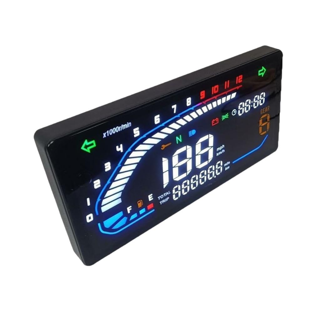Velocímetro digital Velocímetro Digital Universal Para Motocicleta, Tacómetro, Odómetro Con Luz Indicadora Multifunción, Accesorios